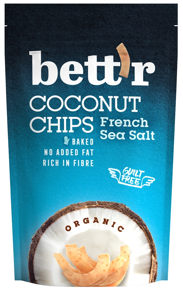 Chips de cocos cu sare BIO Bettr - 70 g imagine produs 2021 Dried Fruits